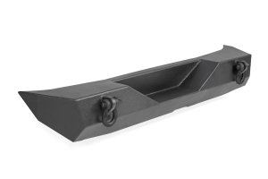 Jeep Wrangler Rear Bumper - Rough Country - Full Width with Tire Carrier, Heavy-Duty - Satin Black - '07-'17